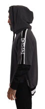Gray Black Cotton Hooded #DGMILLENNIALS Sweater Dolce & Gabbana