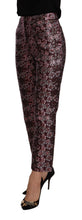 Multicolor Floral Jacquard Flared Cropped Pants House of Holland