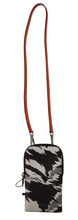Gray Leather Cross Body Neck Strap Card Pocket Wallet Dolce & Gabbana