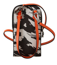Gray Leather Cross Body Neck Strap Card Pocket Wallet Dolce & Gabbana
