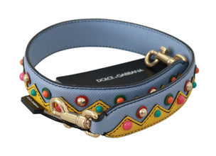 Blue Handbag Accessory Shoulder Strap Leather Dolce & Gabbana