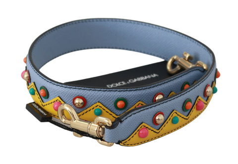 Blue Handbag Accessory Shoulder Strap Leather Dolce & Gabbana