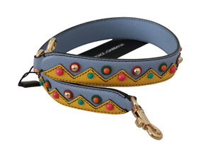 Blue Handbag Accessory Shoulder Strap Leather Dolce & Gabbana