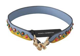 Blue Handbag Accessory Shoulder Strap Leather Dolce & Gabbana