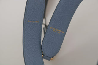 Blue Leather Handbag Accessory Shoulder Strap Dolce & Gabbana