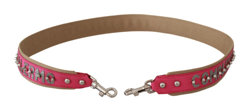 Pink Handbag Accessory Leather Shoulder Strap Dolce & Gabbana