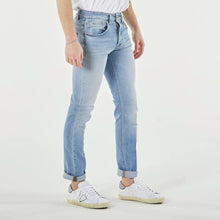 Light Blue Cotton Men Jeans Don The Fuller