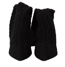 Black Stretch Socks Knee High Booties Shoes Dolce & Gabbana