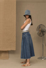 Blue Cotton Women Skirt Don The Fuller