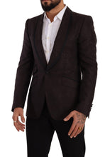 Purple Jacquard Single Breasted SICILIA Blazer Dolce & Gabbana