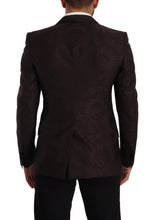 Purple Jacquard Single Breasted SICILIA Blazer Dolce & Gabbana
