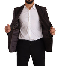 Purple Jacquard Single Breasted SICILIA Blazer Dolce & Gabbana