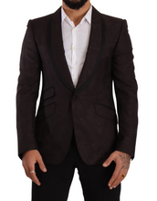 Purple Jacquard Single Breasted SICILIA Blazer Dolce & Gabbana