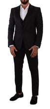 Black Slim Fit 2 Piece SICILIA Blazer Dolce & Gabbana