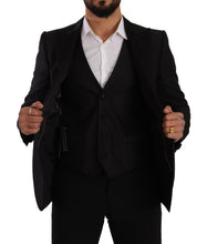 Black Slim Fit 2 Piece SICILIA Blazer Dolce & Gabbana