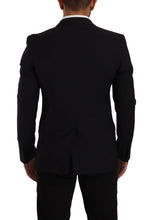Black Slim Fit Vest 2 Button MARTINI Blazer Dolce & Gabbana