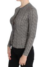 Black White Wool Top Cardigan Sweater Dolce & Gabbana