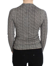 Black White Wool Top Cardigan Sweater Dolce & Gabbana