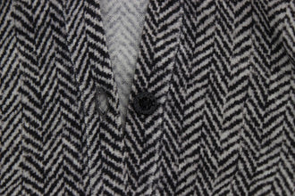 Black White Wool Top Cardigan Sweater Dolce & Gabbana