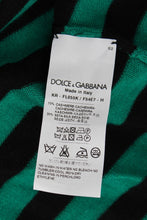 Green Black Silk Cashmere Sweater Dolce & Gabbana