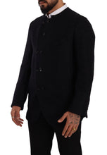 Gray Alpaca Button Down Men Coat Jacket Dolce & Gabbana
