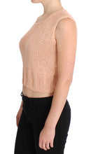 Pink Cotton Blend Knitted Sleeveless Sweater PINK MEMORIES