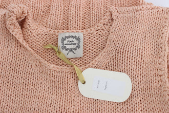 Pink Cotton Blend Knitted Sleeveless Sweater PINK MEMORIES
