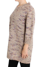 Beige Wool Blend Knitted Oversize Sweater PINK MEMORIES