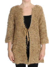 Beige Wool Blend Cape Sweater PINK MEMORIES