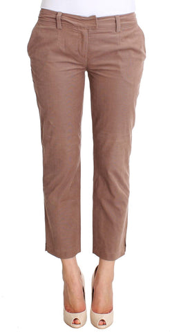 Brown Cropped Corduroys Pants Costume National