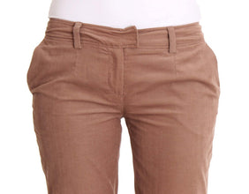 Brown Cropped Corduroys Pants Costume National