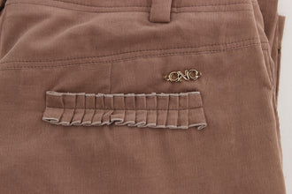 Brown Cropped Corduroys Pants Costume National