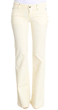 White Cotton Stretch Flare Jeans Costume National