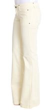 White Cotton Stretch Flare Jeans Costume National