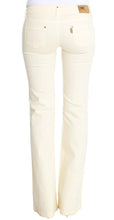 White Cotton Stretch Flare Jeans Costume National