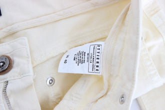 White Cotton Stretch Flare Jeans Costume National