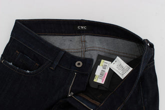 Blue Cotton Stretch Slim Fit Jeans Costume National