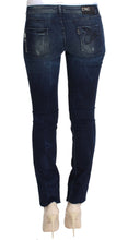 Blue Wash Cotton Slim Fit Skinny Jeans Costume National