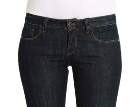Blue Cotton Stretch Slim Fit Jeans Costume National