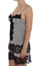 Black Silk Lace Babydoll Lingerie Top Dolce & Gabbana