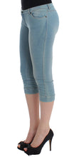 Blue Capri Pants Cropped Jeans Ermanno Scervino