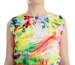 Multicolor Organza Sheath Dress Lanre Da Silva Ajayi