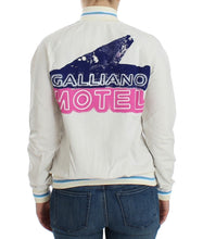 White Mock Zip Cardigan Sweatshirt Sweater John Galliano