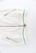 White Mock Zip Cardigan Sweatshirt Sweater John Galliano