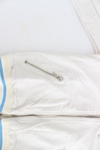 White Mock Zip Cardigan Sweatshirt Sweater John Galliano
