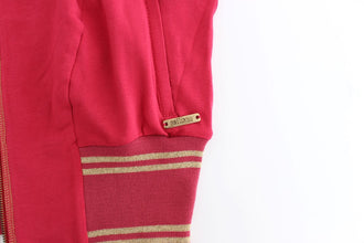 Pink Mock Zip Cardigan Sweatshirt Sweater John Galliano