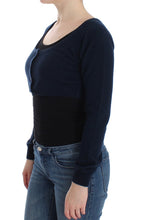 Blue Cashmere Cardigan Sweater Ermanno Scervino
