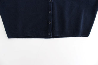 Blue Cashmere Cardigan Sweater Ermanno Scervino