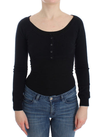 Black Cashmere Cardigan Sweater Ermanno Scervino