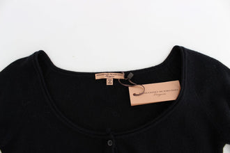 Black Cashmere Cardigan Sweater Ermanno Scervino
